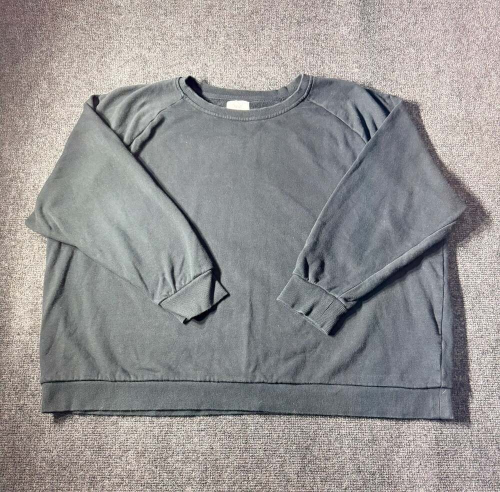 Ivory Ella Sweatshirt XL Black Crewneck Pullover